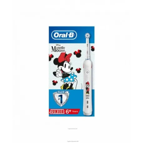 Oral-B Pro 3 Junior Minnie Mouse Spazzolino Elettrico + 2 Refill