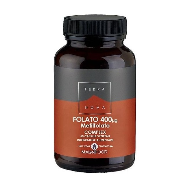 Terranova folato complex 400 mg integratore 50 capsule