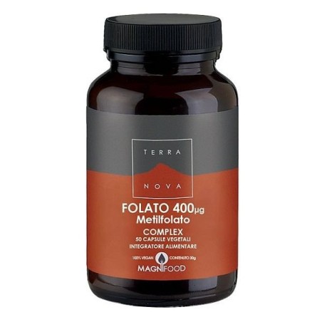 Terranova folato complex 400 mg integratore 50 capsule