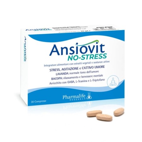 Pharmalife Ansiovit no-stress integratore 30 compresse