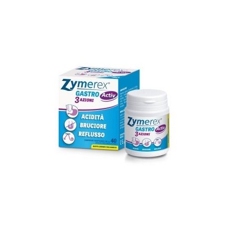 Zymerex gastro activ 3 azioni 40 compresse masticabili