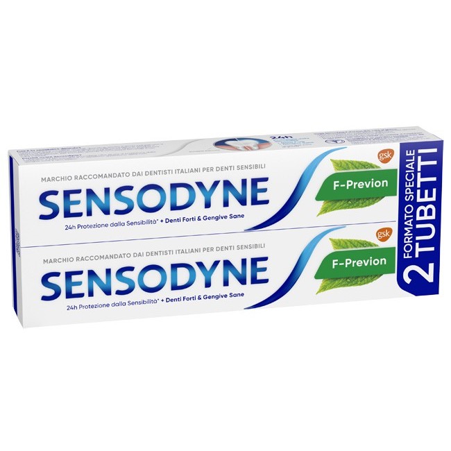 Glaxosmithkline Sensodyne F Previon dentifricio 2 X 75 Ml