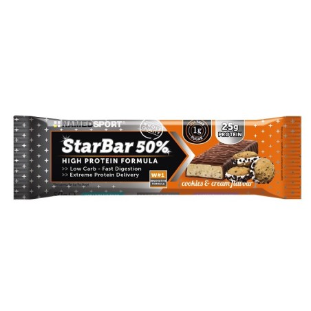 Namedsport Starbar Cookies & Cream barretta proteica 50 G