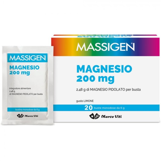 Massigen Magnesio Pidolato 20 Bustine