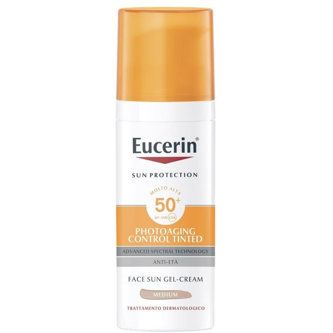 Eucerin Sun Photoaging Control Tinted Gel Creme Spf50+ Medium 50 Ml