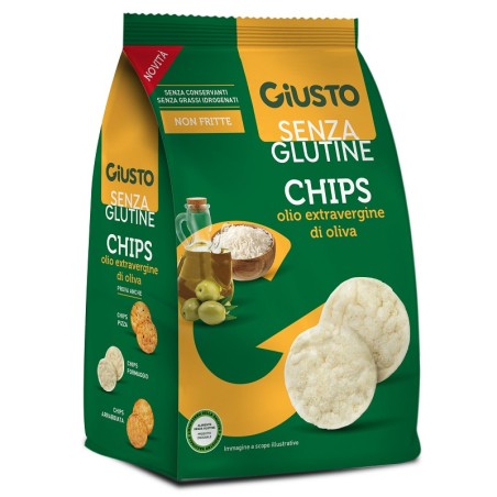 Giusto Senza Glutine Chips Olio Extravergine Di Oliva 40 G