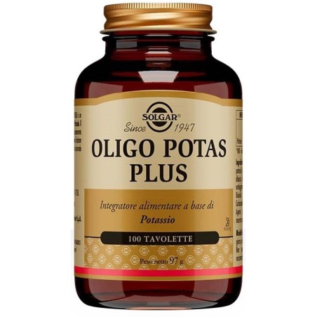 Solgar Multinutrient Oligo Potas Plus integratore 100 Tavolette