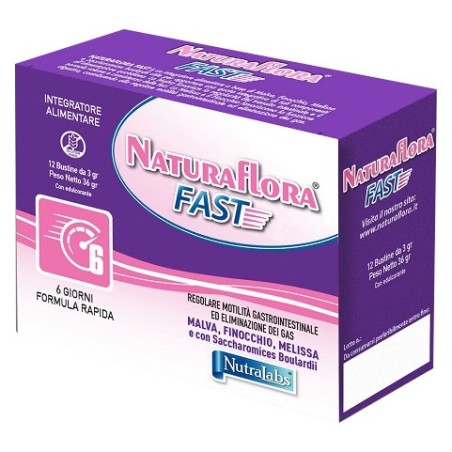 Nutralabs Naturaflora Fast integratore 12 Bustine