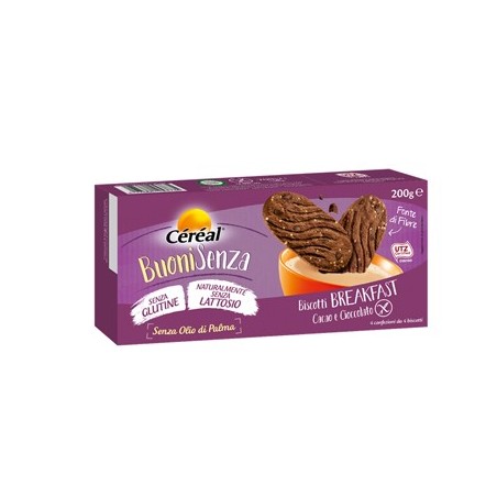 Cereal Buoni Senza Biscotti Breakfast Cacao E Cioccolato 200 G