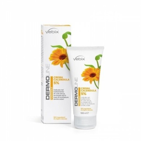 Vebi Dermoline Crema Viso Mani Calendula 100 ml