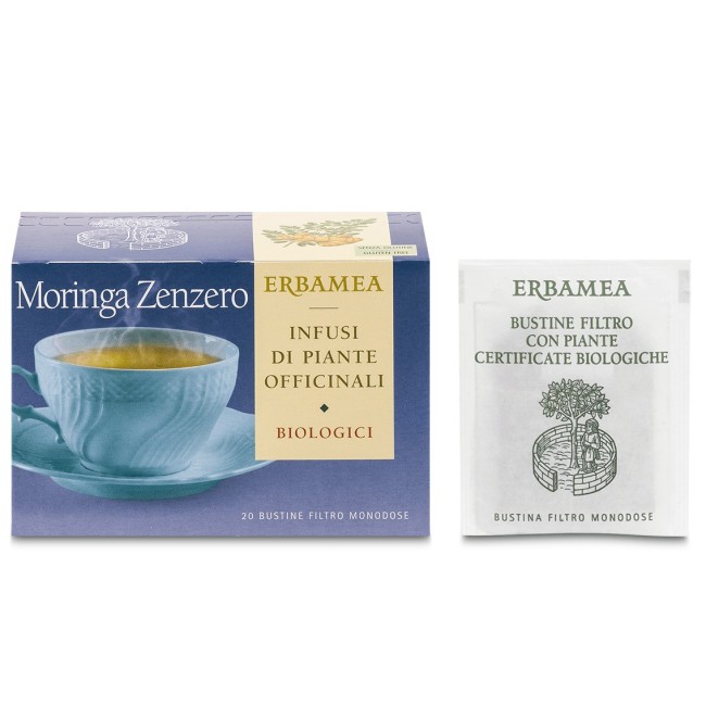 Erbamea Moringa Zenzero Bio Infuso 20 bustine