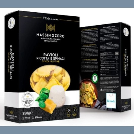 Massimo zero ravioli ricotta e spinaci 250 gr