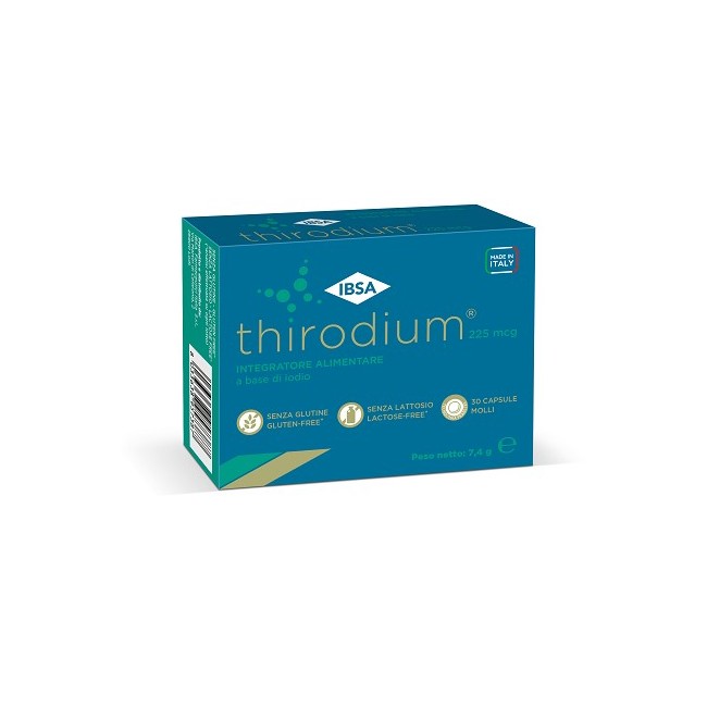 Ibsa Thirodium 225mcg integratore 30 capsule molli