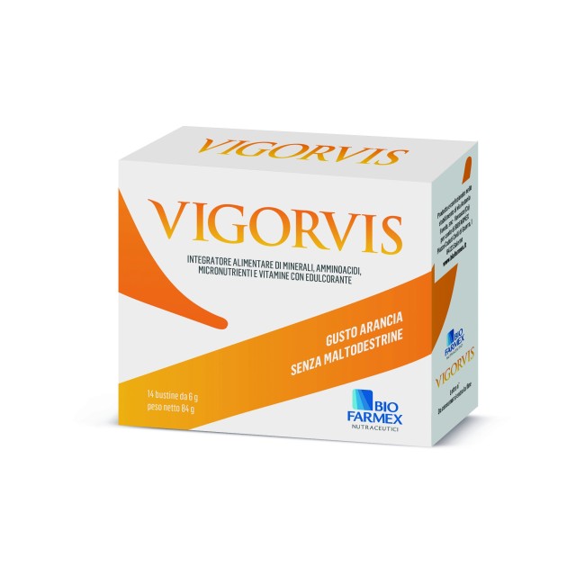 Biofarmex Vigorvis 14 bustine da 6 g integratore rinvigorente