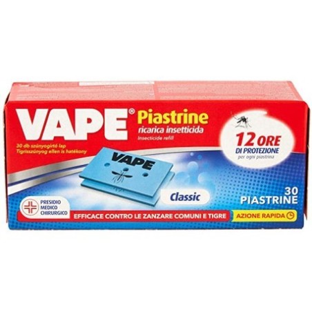 Vape Piastrine 30 Pastrine Repellente Zanzare