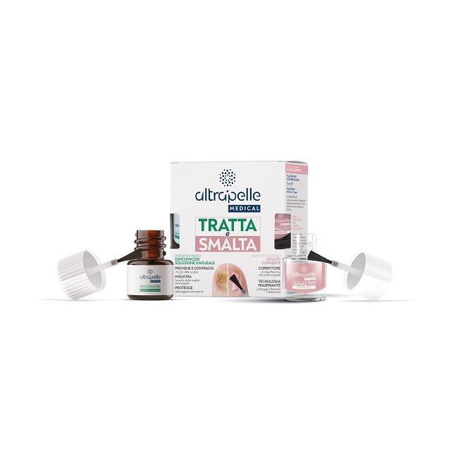  Altrapelle Tratta E Smalta Soluzione Ungueale 7 Ml + Smalto 5 Ml