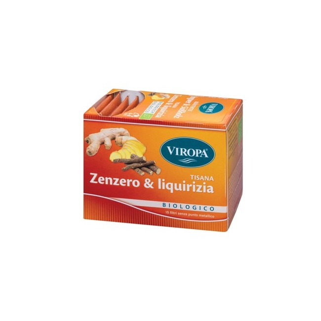 Viropa Import Viropa Zenzero & Liquirizia tisana 15 Bustine