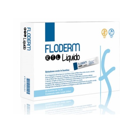 Floderm rtl liquido integratore di ribes nero 20 bustine 10 ml