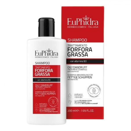 Euphidra Shampoo Trattamento Forfora Grassa 200 ml