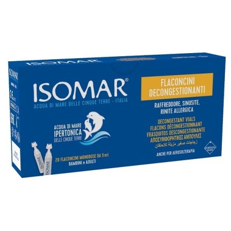 Isomar Soluzione Decongestionante Nasale 20 Flaconcini 5 Ml