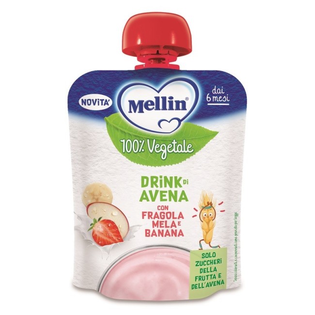 Mellin Pouch Avena Mela Fragola Banana 90 G