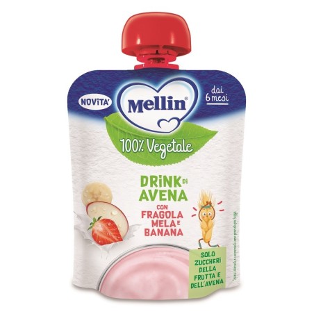 Mellin Pouch Avena Mela Fragola Banana 90 G