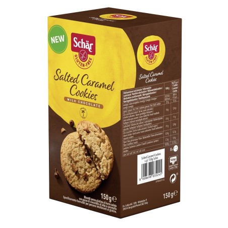 Dr. Schar Salted Caramel Cookies Latte e Caramello 150 G