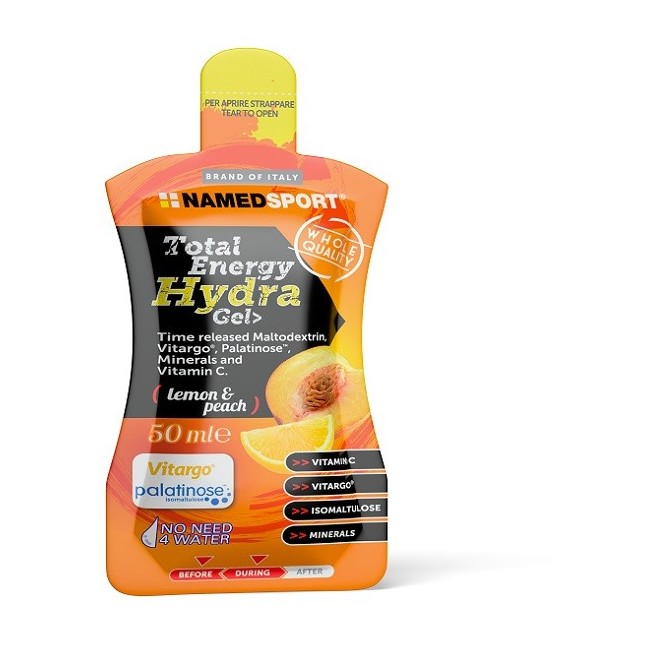 Namedsport Total Energy Hydra Gel Lemon & Peach 50 Ml