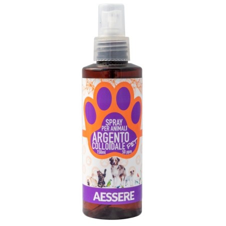 Aessere Argento colloidale Pet per animali spray 50 PPM 150 ml