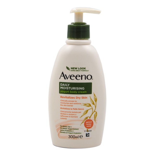 Aveeno Daily Moisturising Crema Corpo Yogurt Albicocca Miele 300ml