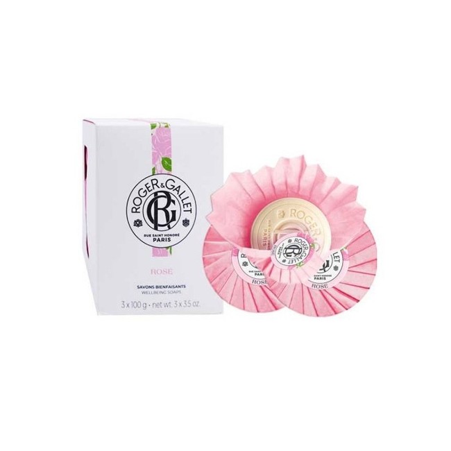 Roger&Gallet Saponette Rose Confezione da 3 pezzi