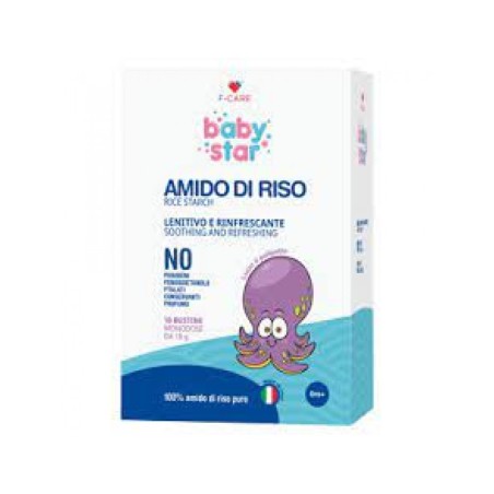 Babystar Amido di Riso Lenitivo e Rinfrescante 180 gr