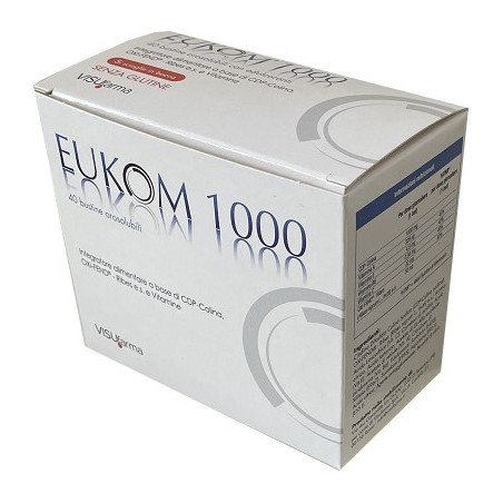 Eukom 1000 40 bustine orosolubili integratore di colina