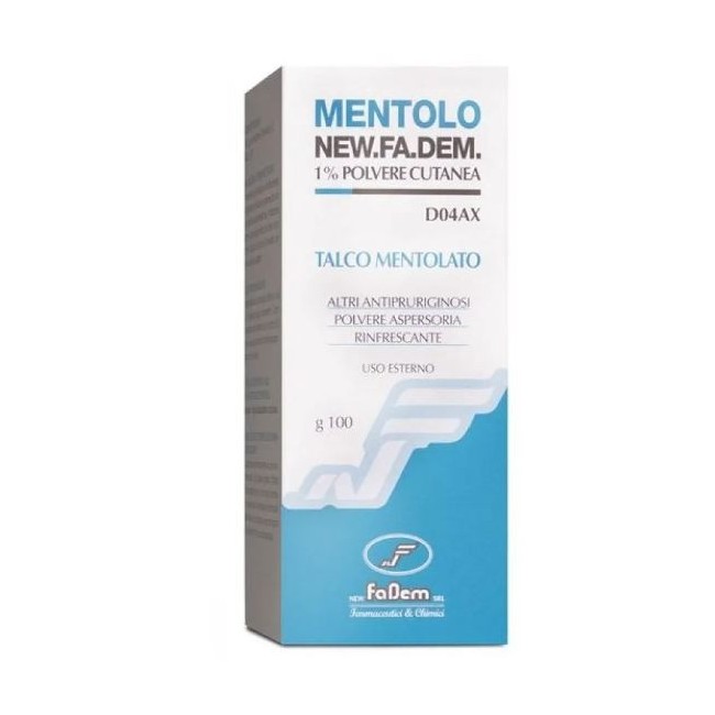 New fadem  Mentolo polvere cutanea  1% 100g