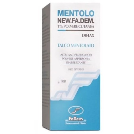 New fadem  Mentolo polvere cutanea  1% 100g