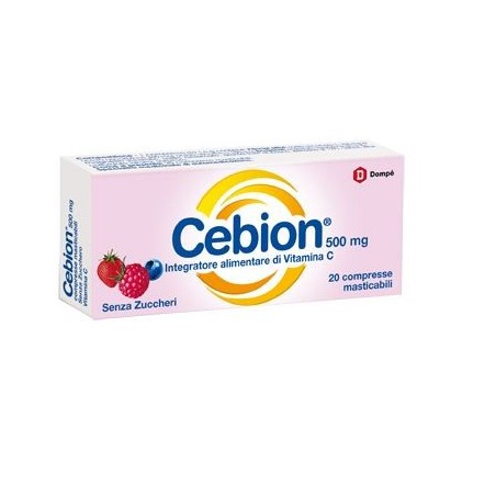 Cebion 20 Compresse 500mg Senza Zucchero