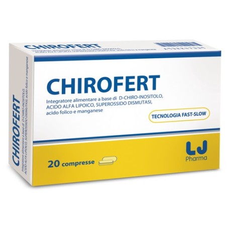 6 Pezzi Lj pharma Chirofert 20 Compresse di D-chiro-inositolo