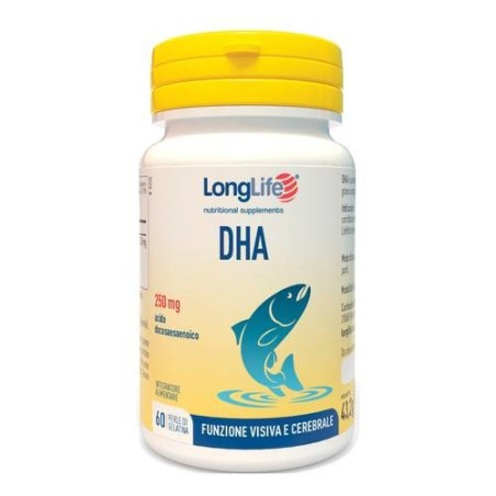 Longlife Dha 250mg integratore alimentare 60 Perle