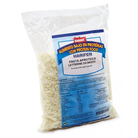 Harifen Letterine da brodo pasta aproteica 500g - Para-Farmacia Bosciaclub