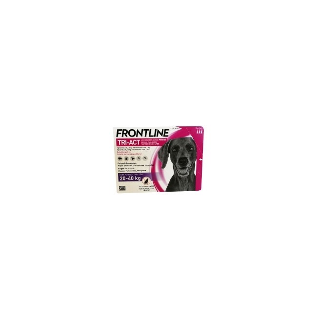 Frontline Tri-act 3 Fiale Da 4ml 20-40 Kg