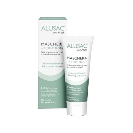 Skinius Alusac maschera per pelle grassa e acneica 75 ml