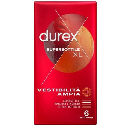 Durex Supersottile XL profilattici 6 pezzi