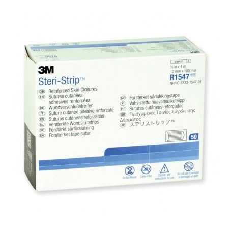 3m steri-strip suture cutanee rinforzate 1,2x10cm