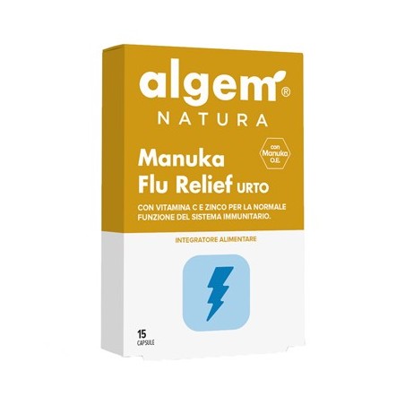 Algem Manuka Flu Relief Urto 15 Capsule Difese Immunitarie