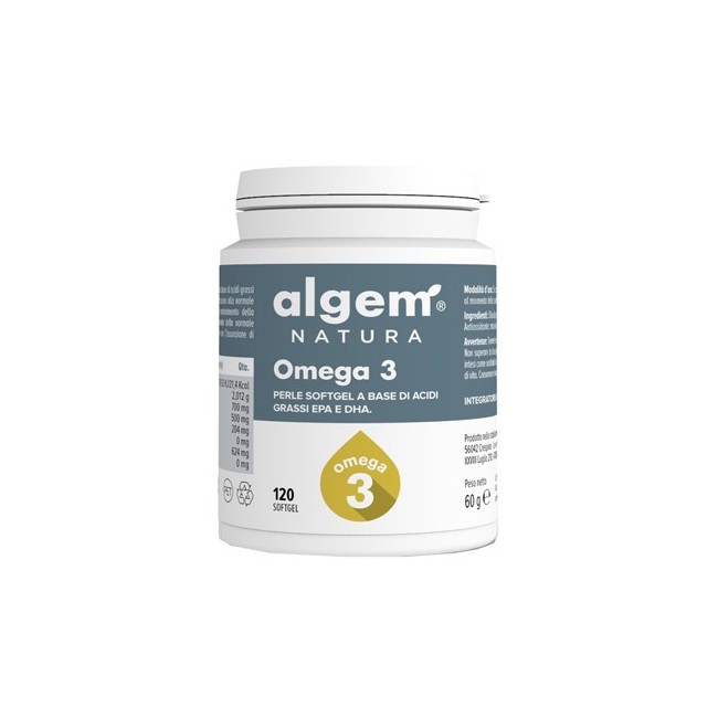 Algem Natura Omega 3 integratore 120 Perle Softgel