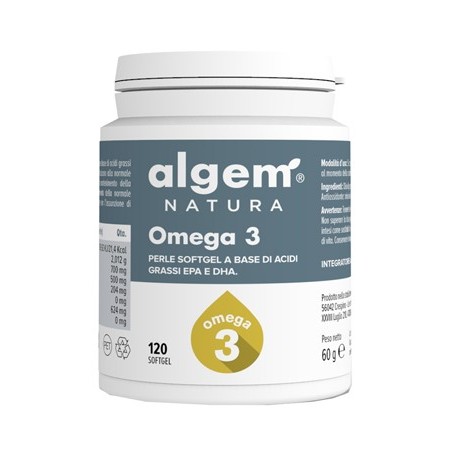 Algem Natura Omega 3 integratore 120 Perle Softgel