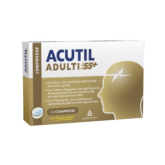 Angelini Acutil adulti 55+ integratore 24 compresse