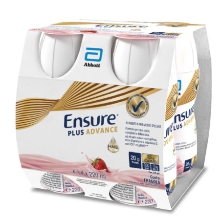 Ensure Plus Advance Fragola 4x220ml