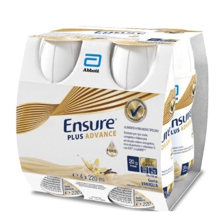 Ensure Plus Advance Vaniglia 4x220ml