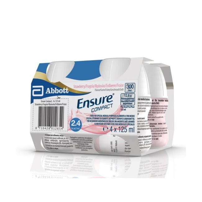 Ensure Compact Fragola 4 Bottiglie 125 Ml